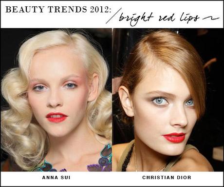 beauty trends: bright red lips BEAUTY TRENDS 2012 // The Wearable