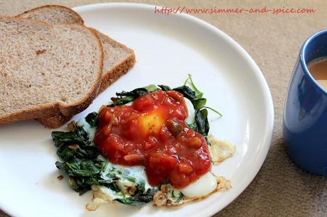 Egg with Spinach and Salsa Egg with Spinach and Salsa