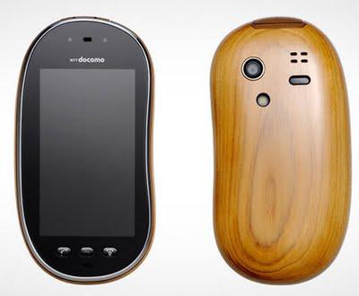 Sharp eco design telephone: Touch Wood SH-08C