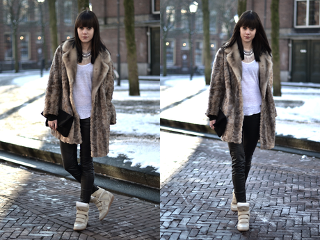 Outfit | Sneakers & Fur