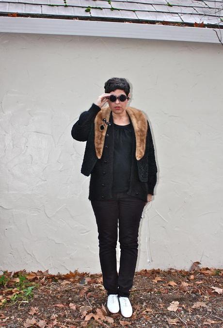 outfit post: Black Winter Spinster