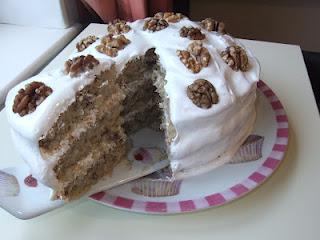 Frosted Walnut Layer Cake