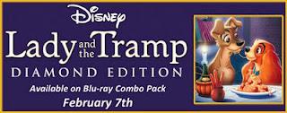 Disney's Lady and The Tramp: Diamond Edition Blu-ray Combo Pack Released Tomorrow
