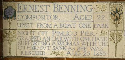 Postman's Park (24): Ernest Benning