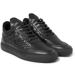 Woven Staple: Filling Pieces Woven Leather Sneakers