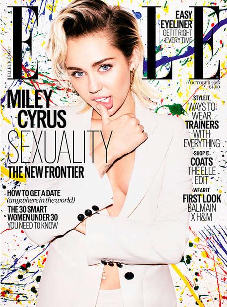 Miley Cyrus Covers Elle UK October Issue