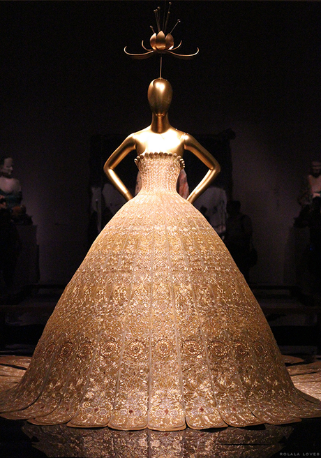 Guo Pei Gold Dress at China Through The Looking Glass