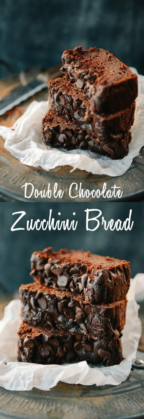 Whole Wheat Double Chocolate Zucchini Bread Whole Wheat Double Chocolate Zucchini Bread // www.WithTheGrains.com
