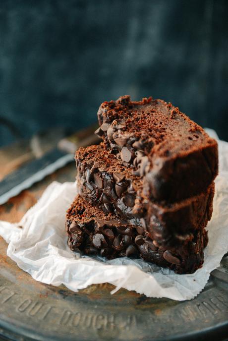 Whole Wheat Double Chocolate Zucchini Bread Whole Wheat Double Chocolate Zucchini Bread // www.WithTheGrains.com
