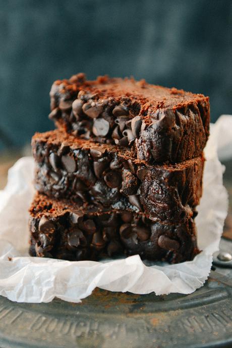 Whole Wheat Double Chocolate Zucchini Bread Whole Wheat Double Chocolate Zucchini Bread // www.WithTheGrains.com