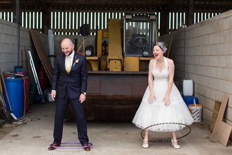 Barmbyfield Barn Wedding Photography Barmbyfield Barn Wedding Photography Silly bride & groom portraits