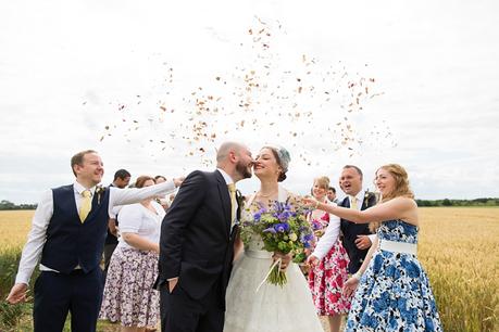 Barmbyfield Barn Wedding Photography Barmbyfield Barn Wedding Photography confetti