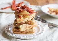 Cheddar, Apple and Bacon Waffles