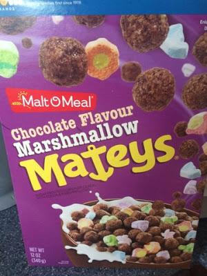 Today's Review: Malt-O-Meal Chocolate Flavour Marshmallow Mateys