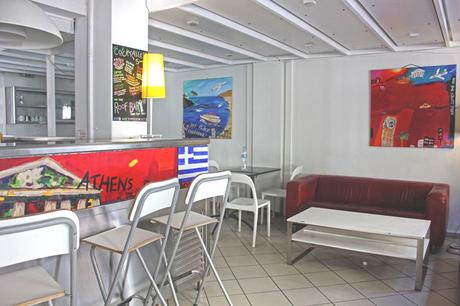 Review: Athens Backpackers Hostel The kitchen area at Athens Backpackers