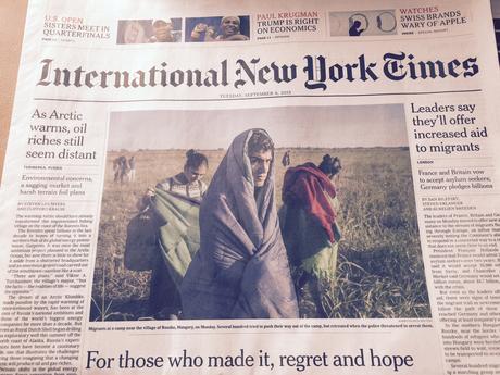 For European newspaper front pages: refugees dominate For European newspaper front pages: refugees dominate