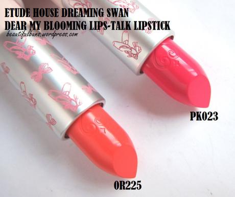 Etude House Dreaming Swan lipsticks 2