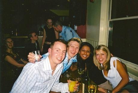 Sunday’s Inspiration: The Twelve Year Fool Circle First night out in Bournemouth - new friends - Steve, Hannah, Claire