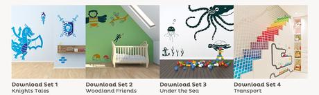 FREE printable wall decals from Room To Grow!