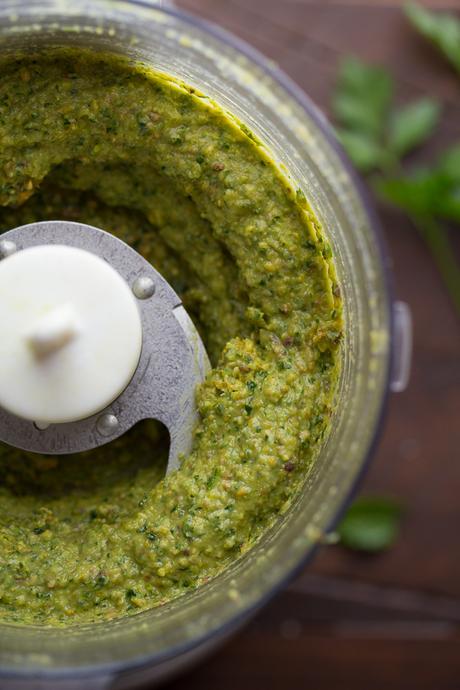 Pistachio Mint Pesto Pistachio Mint Pesto, perfect on pasta or meatloaf! @sweetpeasaffron
