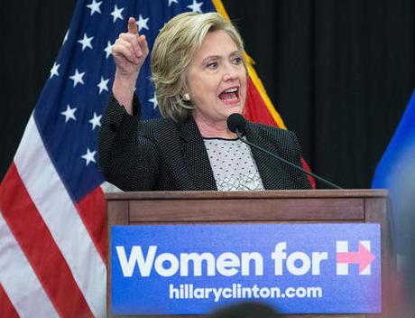 Hillary Clinton Speaks At Iowa College About Women's Issues