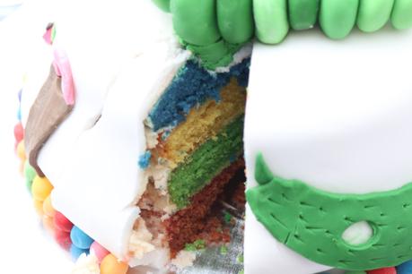 Hungry Caterpillar Rainbow Cake