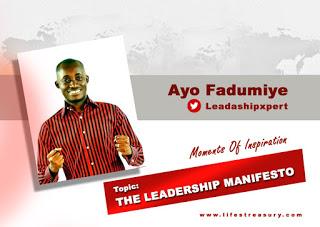 Moments of Inspiration: The Leadership Manifesto with Ayo Fadumiye