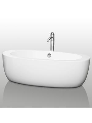 Side Tables: The Perfect Bathtub Accessory uva soaking bath tub bathroom classic traditional design style ideas inspiration