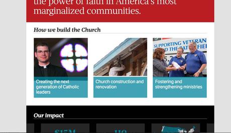 Catholic Extension: launch of a newly rethought website