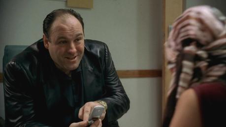 The Sopranos: Tony’s Black Leather Blazer Of course, Tony's (literally) burned mistress is none too pleased that he's taking calls from his wife... or leaving to go back to her.
