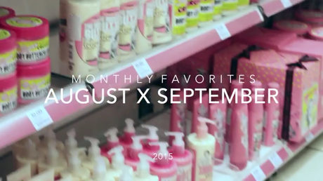 My AUGUST x SEPT Faves Video