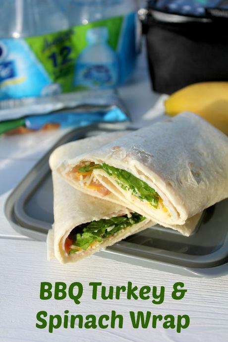 Kid Friendly Lunch: BBQ Turkey and Spinach Wrap Kid Friendly Lunch: BBQ Turkey and Spinach Wrap