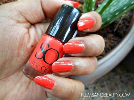 Stay Quirky Nail Polish : Comely Calm Coral (592)