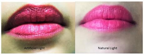 Lancome  Color Design Sensational Effects Lip Color in Posh Pink Review, Application