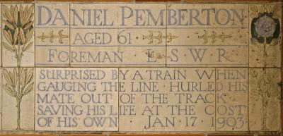 Postman's Park (27): railway heroism