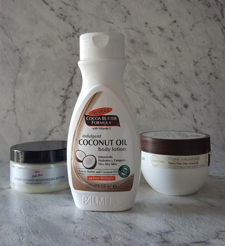 Top Three Tuesday - Coconut scented body lotions