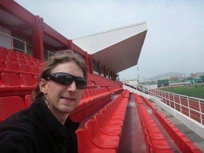 Backpacking in Gibraltar: Top 20 Sights in Gibraltar’s Capital Inside the Victoria Stadium in Gibraltar