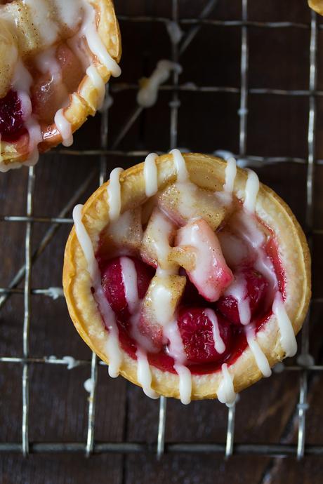 Mini Pear and Cranberry Pies with Brown Butter Glaze Mini Pear & Cranberry Pies with Brown Butter Glaze-10
