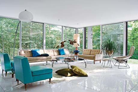 5 Totally Rundown Houses Transformed Into Modern Homes Goddard mendolene residence house interior living room with vintage furniture