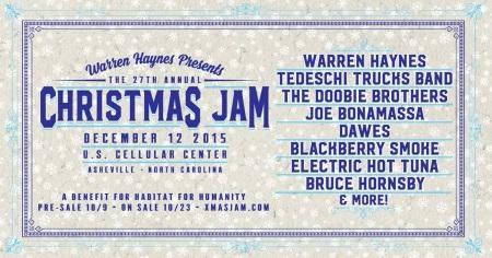 Warren Haynes Presents: The 27th Annual Christmas Jam - Initial lineup announcement