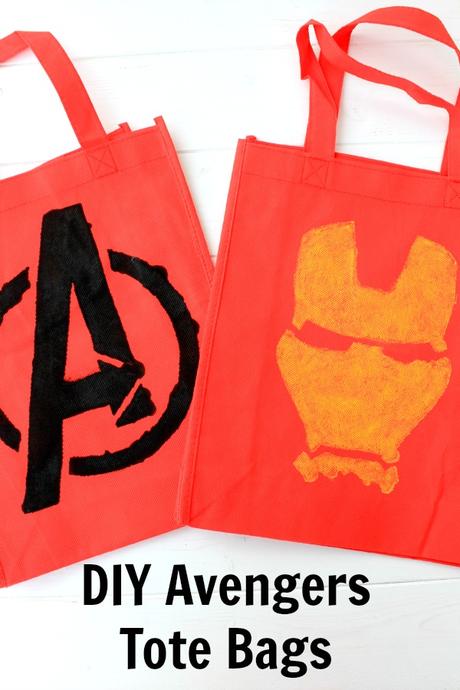 DIY Avengers Tote Bags #AvengersUnite #ad