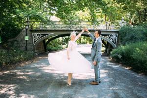 Emily and Lee’s Belvedere Castle Terrace Wedding Central Park E&L Wedding bridge