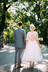 Emily and Lee’s Belvedere Castle Terrace Wedding Central Park E&L Wedding back