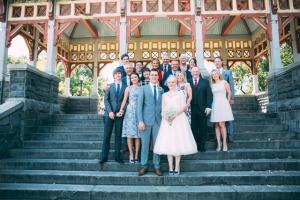 Emily and Lee’s Belvedere Castle Terrace Wedding Central Park E&L Belvedere Castle Wedding group