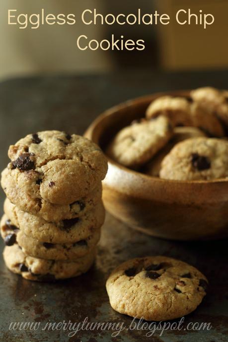 Chocolate Chip Cookies: Best Eggless Recipe