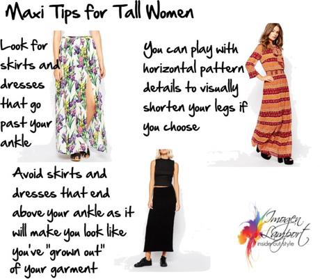 maxi tips for tall women