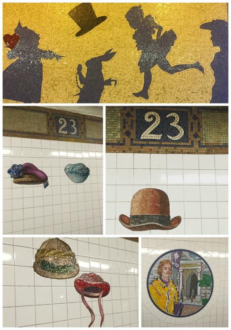 NY Subway art mosaics