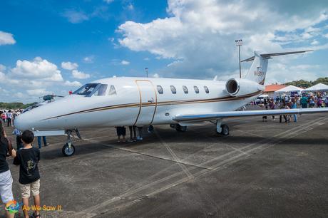 Private jet at the Panamanian Airshow
