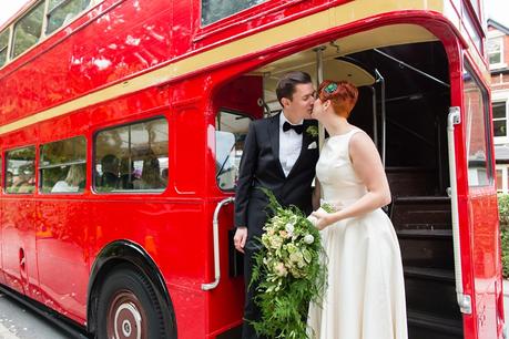 Leeds Club Wedding Photography Ceremony Double Decker Bus