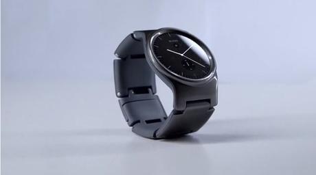 Black BLOCKS smartwatch from the side